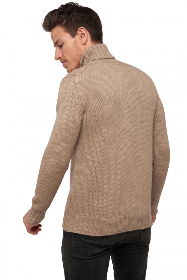 Cachemire Naturel pull homme col roule natural chichi natural stone 2xl